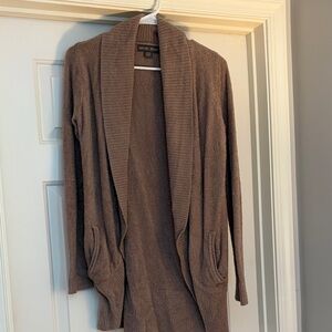 Barefoot Dreams Tan Open Front Cardigan